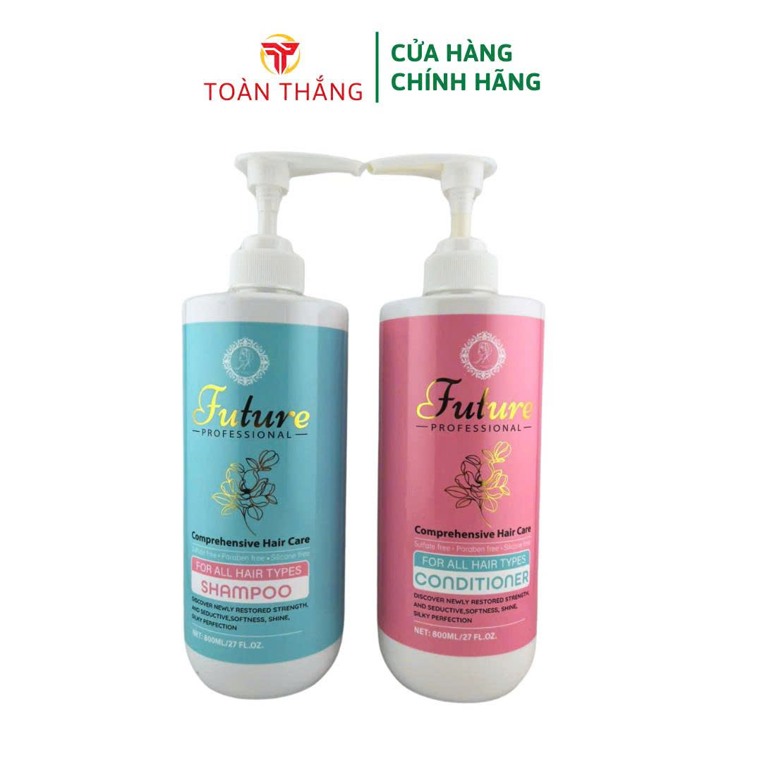 Bộ Dầu Gội Colagen Keratin Future 800 ml Gội - 800 ml Xả Hỗ Trợ Tóc Gãy Rụng, Tóc Chắc Khỏe SP002057